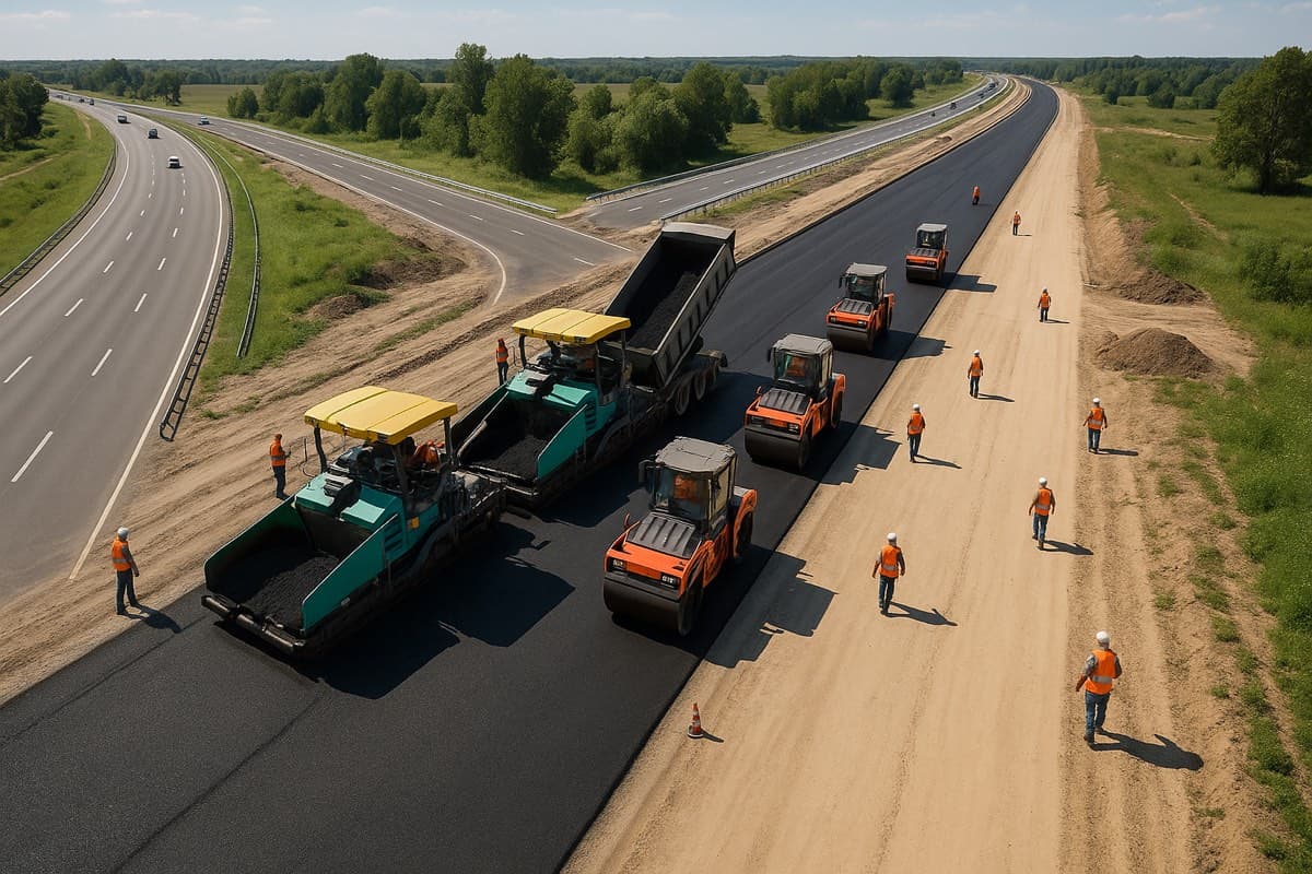 Road grading project